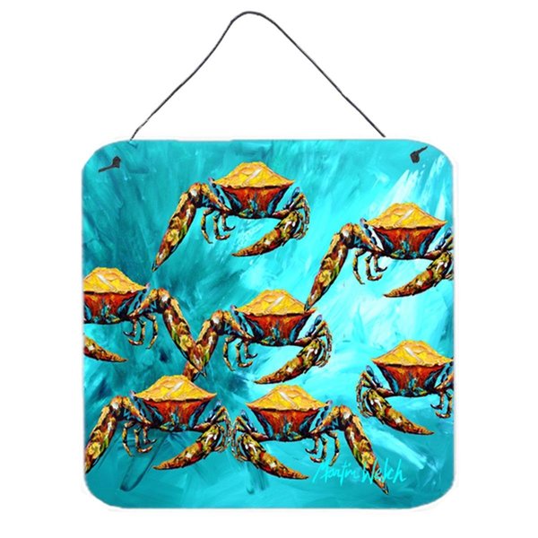 Micasa Crab Lotta Crabs Aluminium Metal Wall Or Door Hanging Prints MI728995